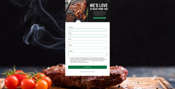Form SteakHouse Contact