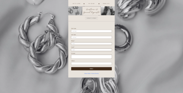 Form Jewelry Shop Contact