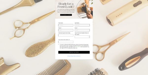 Form Hair Salon Request