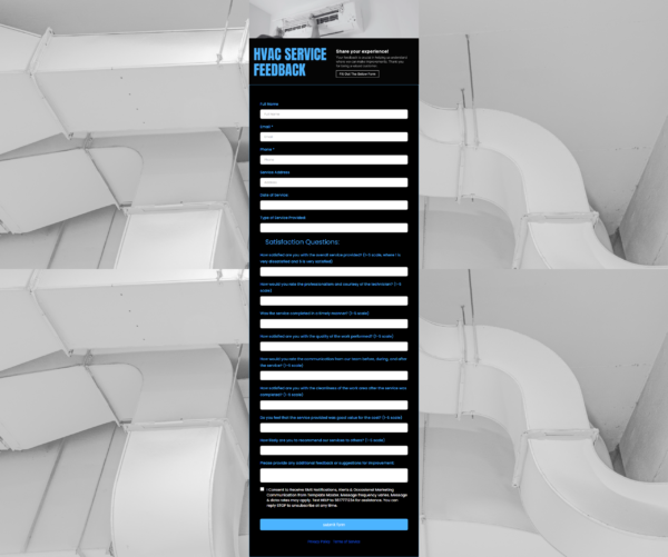 Form HVAC Customer Satisfaction