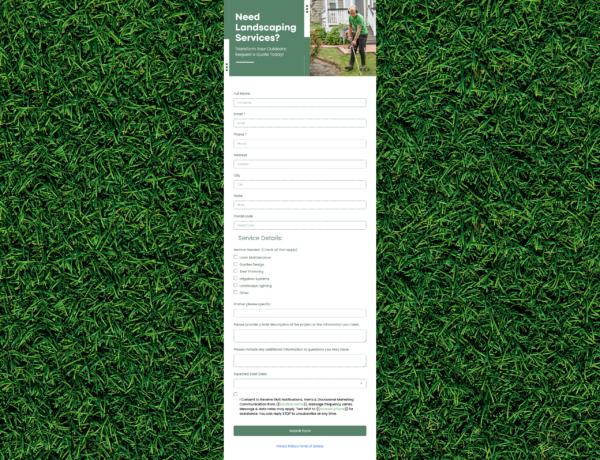 Form Landscaping Request