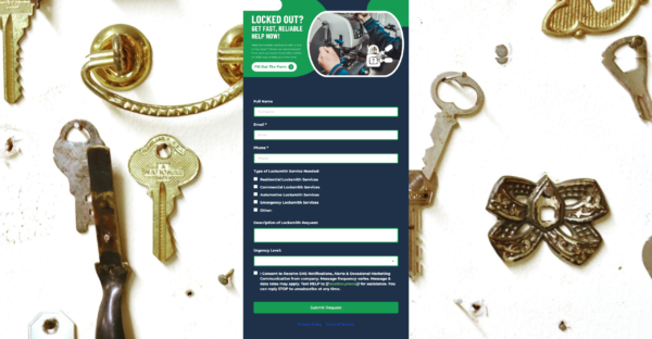 Form LockSmith Service Request