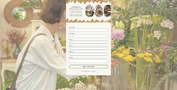 Form Floral Shops Request