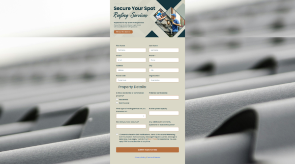 Form Roofing Services Registration