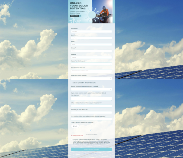 Form Solar Services Request