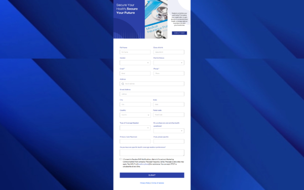 Form Health Insurance Registration