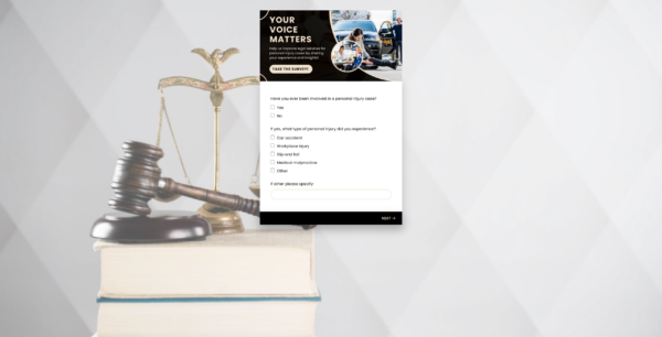 Survey Personal Injury Attorney Market Research
