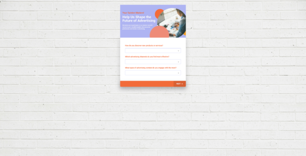 Survey Advertising Market Research