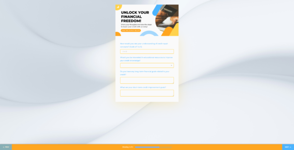 Survey Credit Repair Lead Generation