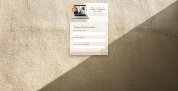 Survey Business Coaching Market Research