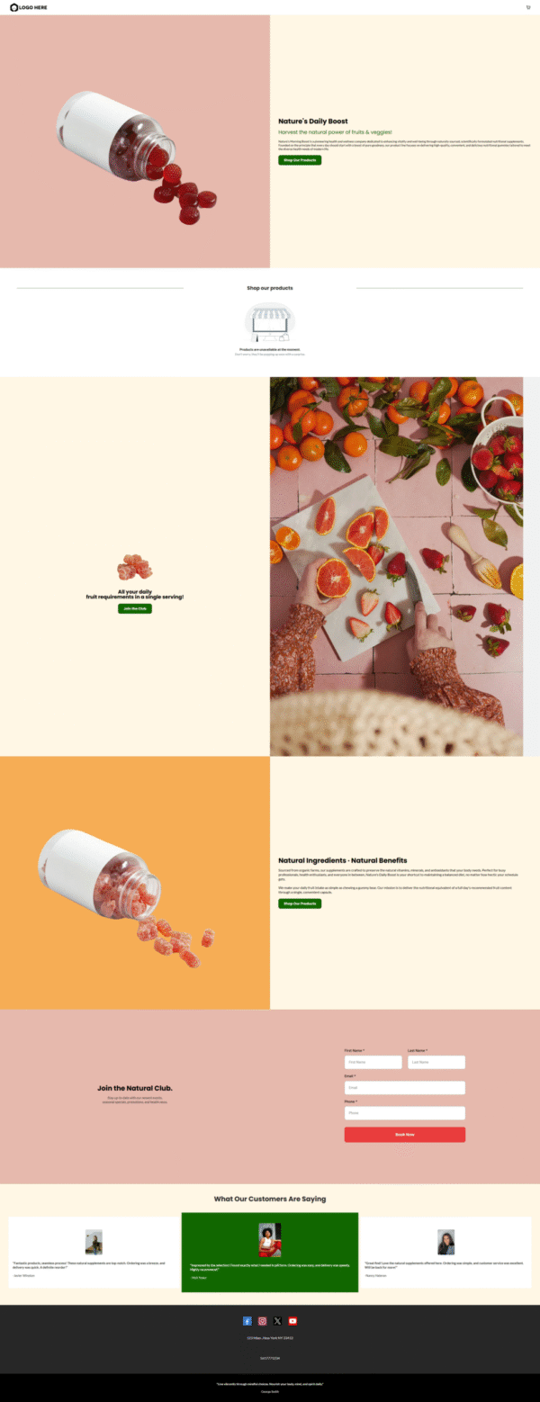 Website Natural Supplements