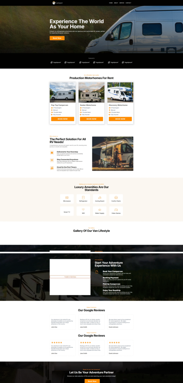 Website RV Rentals Copy
