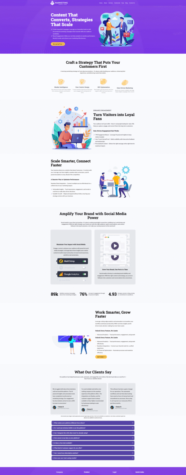 Website Marketing Agency SaaS