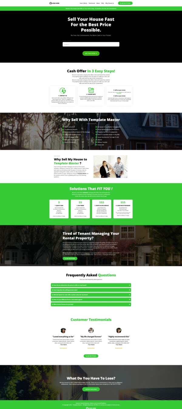 Website Sell Quick For Cash