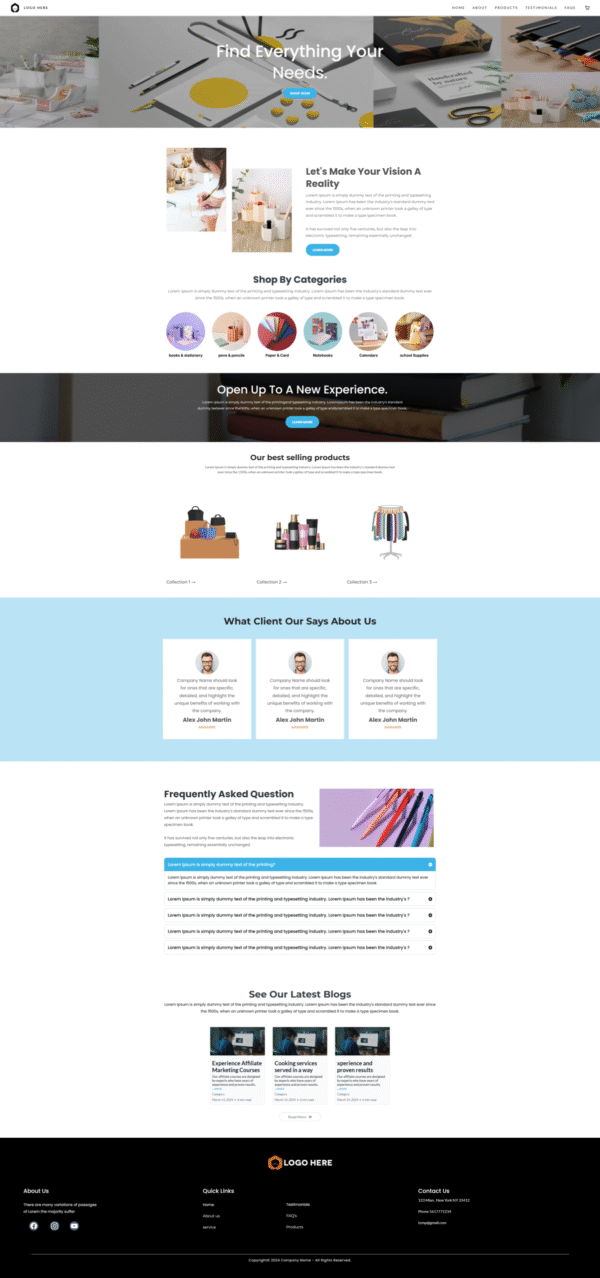 Website Marketing Merchandise