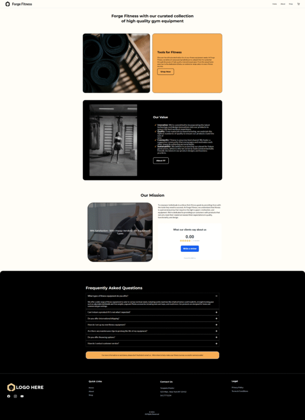 Website Gym Equipment