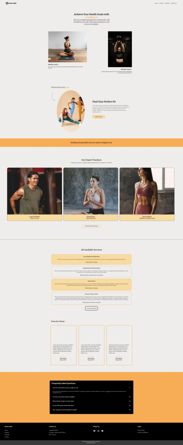 Website Weight Management