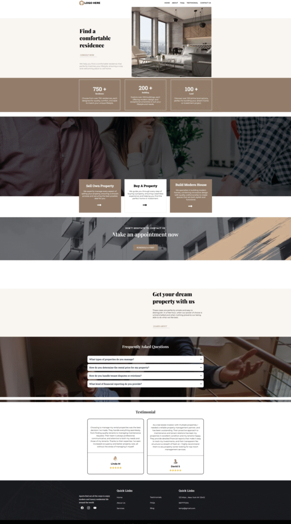 Website Property Management