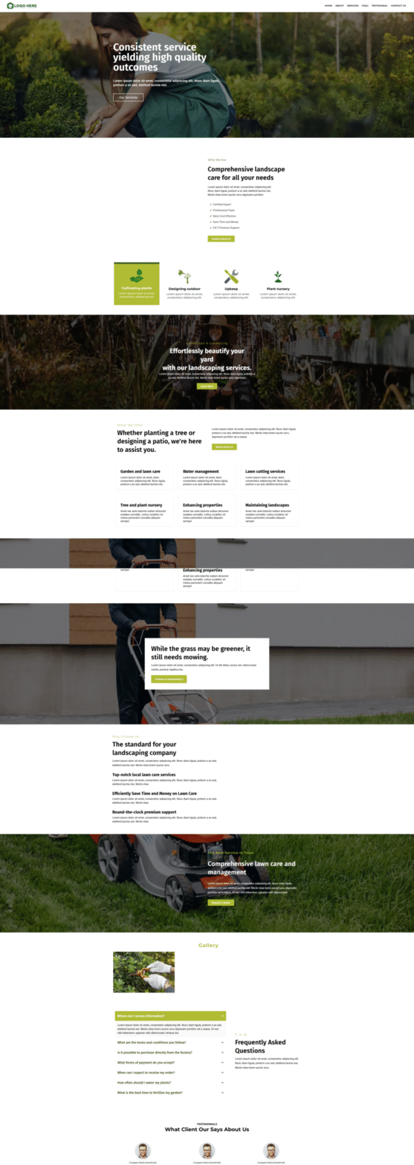 Website Landscaping
