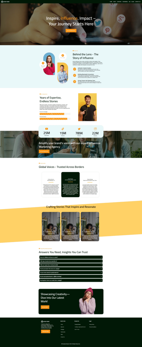 Website Social Media Creator