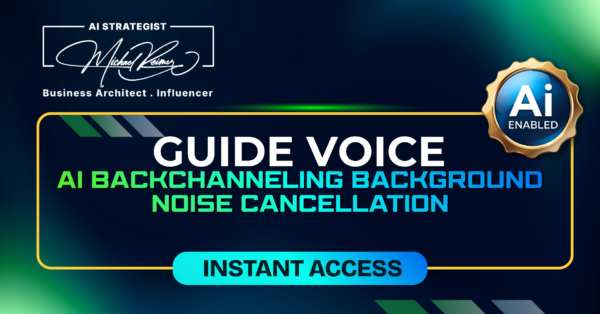 Guide Voice AI Backchanneling Background Noise Cancellation