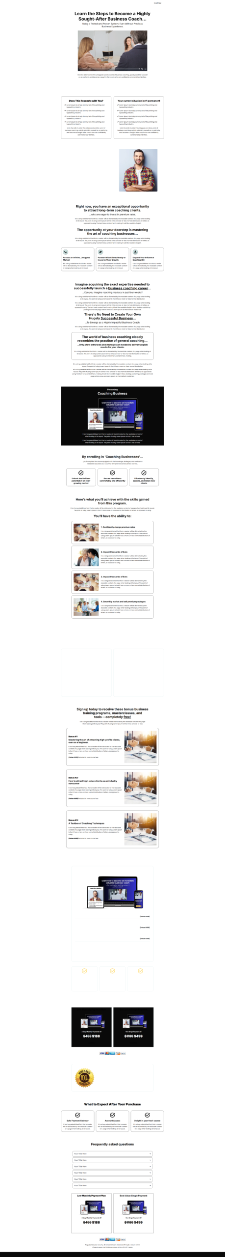 Funnel Coaching Accelerator Sales