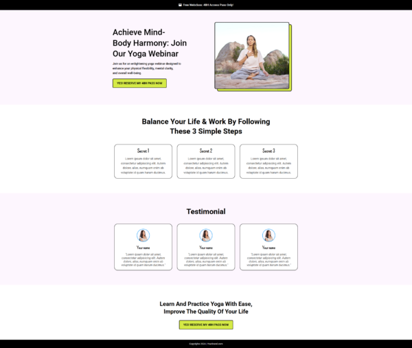 Funnel Yoga Webinar