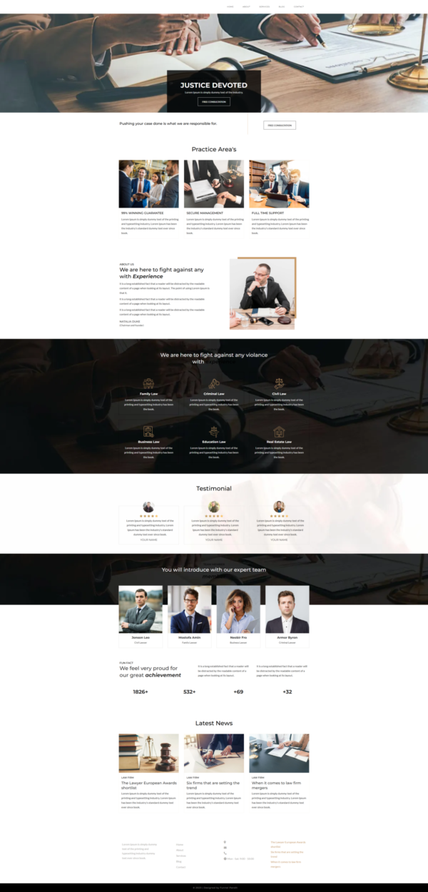 Website Attorney Law Firm
