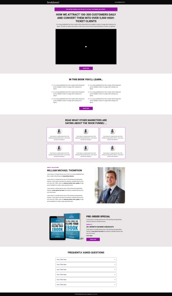 Funnel Simple Book