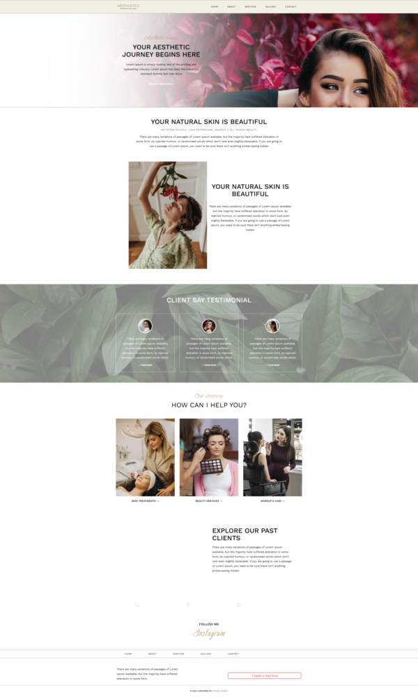 Website Aesthetic Clinics
