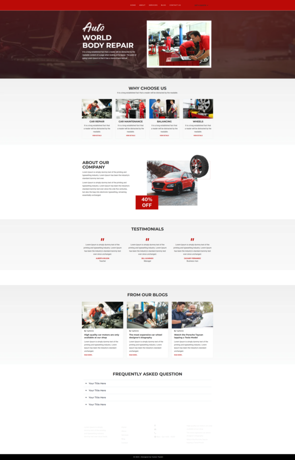 Website Auto Repair