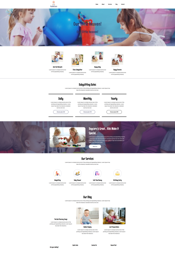 Website Child care