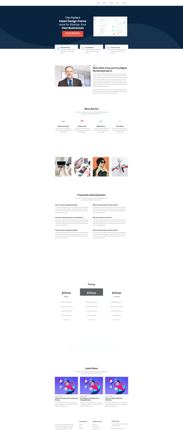 Website Saas Agency