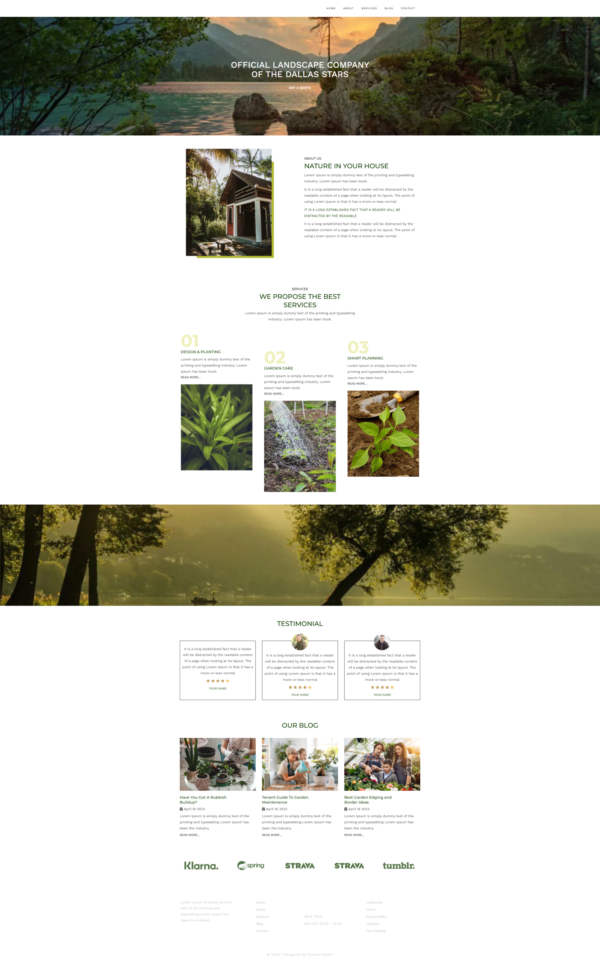 Website Landscaping