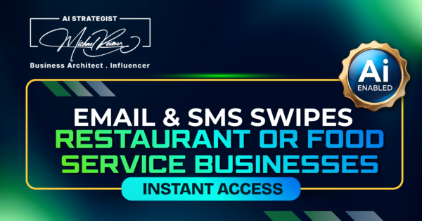 Email & SMS Swipe Restaurant or Food Service Businesses