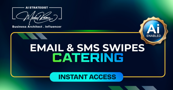 Email and SMS Swipes Catering